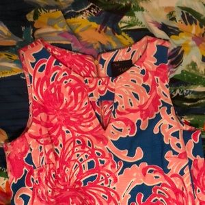 Just Taylor Bright printed shift dress